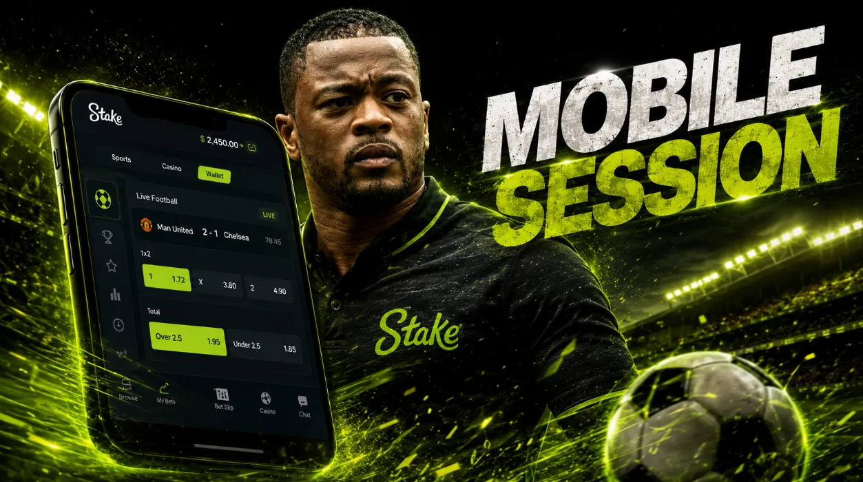 Mobile session on Stake